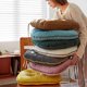 thumbnail image 2 of Chair Cushions Set Of 2,Velvet Chair Pad Seat Cushion With Ties,Soft Thicken Seat Pads Cushion For Dining Chairs -Pink 42x40cm, 2 of 4