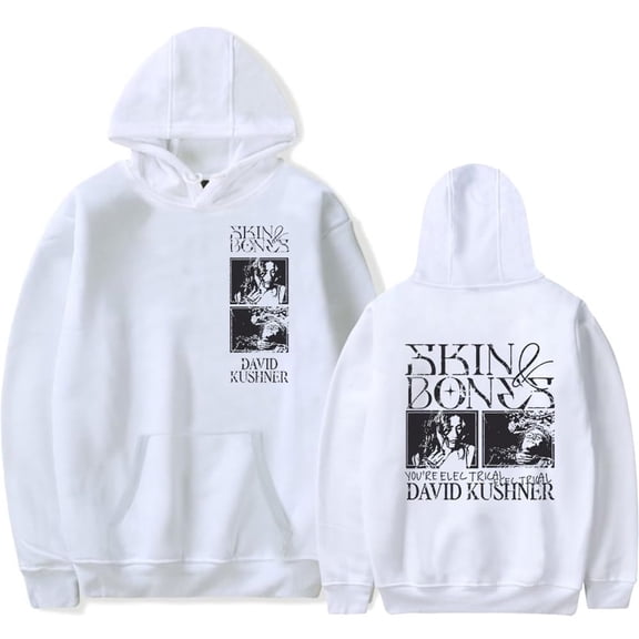 David Kushner Hoodies Skin And Bones Merch Fashion Cool Pop Graphics Print Unisex Trendy Casual Streetwear Top Sweatshirt