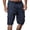 Navy-U8, variant on Mens Military Cargo Shorts with Multi-Pocket Elastic Waist Short Pants Drawstring Ripstop Straight Leg Camo Cargo Short Military Outdoor Breathable Hiking Fishing Pants,Beige L