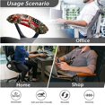 thumbnail image 4 of HELLHERO American Flag Deer Print Office Chair Cover Set Standard Size, Decorative Protective Computer Chair Cover with Armrest Covers, Home Office Decor, 4 of 6