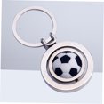 thumbnail image 4 of Houderco Colgante Llavero Fútbol Plateado Giratorio Accesorio Resistente Para Llaves Y Regalo, 4 of 8