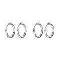 thumbnail image 2 of Pendientes de aro Minnieouse de plata pequeños Acero inoxidable Galvanoplastia, 2 of 6