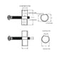 thumbnail image 4 of Cateissary Sillines de puente para bajo, piezas de repuesto para guitarra profesional resistentes al desgaste, accesorios para instrumentos de Artesanía 3cm, 4 of 6