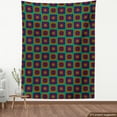 thumbnail image 3 of Ambesonne Abstract Fabric by the Yard Upholstery, Nested Square and Circles, 10 Yards, Multicolor, 3 of 4