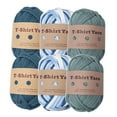 thumbnail image 1 of 6 Pieces T Shirt Yarn Easy to Knit 3 Colors Hand Knitting Craft Project Knitting Style A, 1 of 8