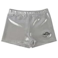 thumbnail image 2 of O3GS003 Obersee | Gymnastics Shorts for Girls | Girls'  Women's Sizes | Girls' Dance Shorts | Silver, 2 of 4