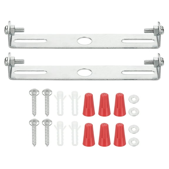 Uxcell 110mm (4.3") Universal Light Fixture Mounting Bracket Kit, 2 Set Light Crossbar Ceiling Light Plate with Screw for Wall Light Ceiling Light Pendant Chandelier