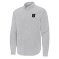 thumbnail image 2 of Men's Antigua Gray Austin FC Porter Woven Tri-Blend Long Sleeve Button-Down Shirt, 2 of 3