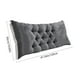 thumbnail image 2 of Cabecero De Fibra De Poliéster Cojín de cabecera de poliéster gris oscuro de 50 cm,almohada suave para respaldo de cama,ideal para dormitorio,sofá o tatami (1 pieza). Rkxzt, 2 of 9