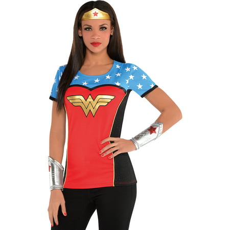 Suit Yourself Wonder Woman T-Shirt Halloween Costume for Women