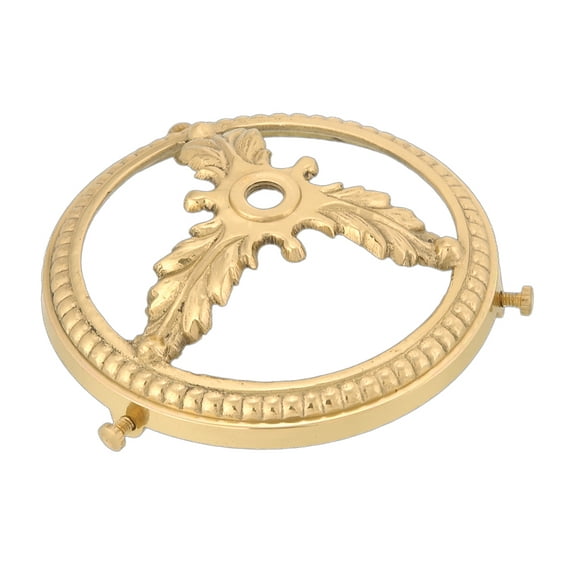 B&P Lamp® 4" Fitter, Shade Holder W/Acanthus Dec., Polished & Lacq.