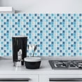 thumbnail image 5 of CHENG 10 Pack Peel and Stick Backsplash Tiles 3D Wall Tiles Stickers for Kitchen Bathroom, 3.94*3.94, Sea Blue, 5 of 7