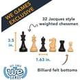thumbnail image 3 of WE Games Ensemble d'Échecs Anglais avec Tiroirs de Rangement Coulissants - 19 Pouces, 3 of 8