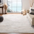 thumbnail image 2 of SAFAVIEH Studio Leather Candelario Geometric Area Rug, Ivory/Light Grey, 8' x 10', 2 of 10
