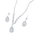 thumbnail image 2 of Conjunto de joyas de diamantes de imitación, mano de obra fina Versátiles conjuntos de joyas de boda Hermosos para fiestas, 2 of 8