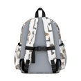 thumbnail image 3 of Realistic Cat White Pattern Backpack for School, Cute School Bag with Adjustable Shoulder Straps and Padded Back, 13.4"x11"x4.7", 3 of 5