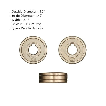 

Drive Roll .023 .030 .035 .045 Knurled V U Groove Wire Feed for MIG Welders