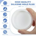 thumbnail image 3 of Uxcell 3 Pcs Tapón de Silicona en Forma de T, Diámetro 77 mm/3.03 Pulgadas, Tapón de Silicona Impermeable Reutilizable, Tapón Redondo de Sellado para Equipos de Tuberías, Blanco, 3 of 7