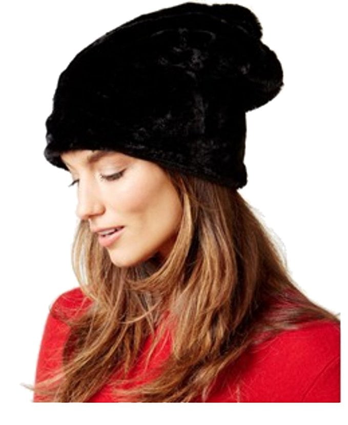 Nine West Women's Faux Fur Slouchy Hat 