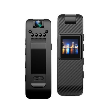 1080P Body Camera with Audio and Video Recording Wearable Body Cam Mini Clip-on Camera Camcorder with 180° Rotatable Lens IR Night Vision Magnetic Back Clip for Law Enforcement Delivery