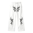 thumbnail image 4 of CONZONE Little Boys Baggy Sweatpants Y2K Graphic Joggers for Boys Drawstring Fall Winter Athletic Trousers with Pockets, 4 of 5