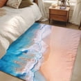 thumbnail image 5 of Blue Beach Large Area Rugs for Bedroom Living Room, Soft Non Slip Carpet Bedside Rug, Summer Ocean Coastal Nautical Seaside Rectangular Floor Cover Kitchen Accent Rug 4'x6' for Dining Room/Office, 5 of 9