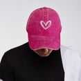 thumbnail image 6 of yuksok Peaked Hat Birthday Presents Four Seasons Daily Use Painter Hat Baseball Cap Rose Red A, 6 of 9