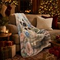 thumbnail image 3 of Whimsical Siamese Kitten Floral Teacup, Cozy Pet Portrait Pattern, Warm Flannel Blanket for Living Room and Bedroom, Cat Lovers Valentine's Day Gift, Pet Lover Home Decor, 3 of 9