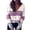 Hot Pink, variant on Fesfesfes Fall Winter Sweater Women's Knitted V-neck Stitching Button Striped Sweater Top Clearance Under $10