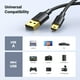 thumbnail image 2 of Cable USB 2.0 UGREEN Mini B de 3 m compatible con Garmin, 2 of 9
