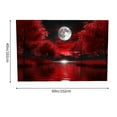thumbnail image 4 of RKSupls Artistic Red Night Trees and Moon Tapestry,Home Tapestry Suitable for Hanging for Decorative Wall Hanging, Decorative Bedroom, Living Room Decoration - 60x40in, 4 of 7