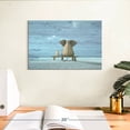 thumbnail image 3 of Elephant Stock Elephant Daydream Wall Art - Horizontal Canvas Wall Art - Kids Room Wall Decor - Kids And Nursery Canvas - Blue And Brown Decor - 12" x 8", 3 of 8