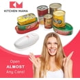 thumbnail image 4 of ZJQYDS Kitchen Mama Auto Electric Can Opener: Safe, Easy with One Touch, Smooth Edge, Battery Operated, Cordless, Automatic Can Opener for Seniors with Arthritis, Hand Held Appliances, 4 of 14