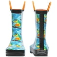 thumbnail image 3 of Landchief Toddler Rain Boots, Kids Rain Boots Waterproof Rubber Boots for Girls and Boys with Fun Patterns and Easy-On Handles, Size 3, Skateboard Croc, 3 of 7