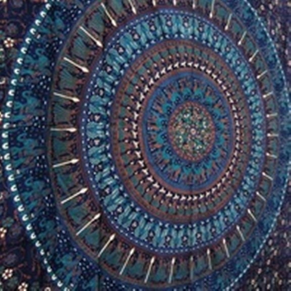 Krati Exports -Wall Hanging Tapestry for Bedroom Hippie Mandala Bohemian Tapestry Floral Design Indian Style Cotton Tapestry 90X85 Inches