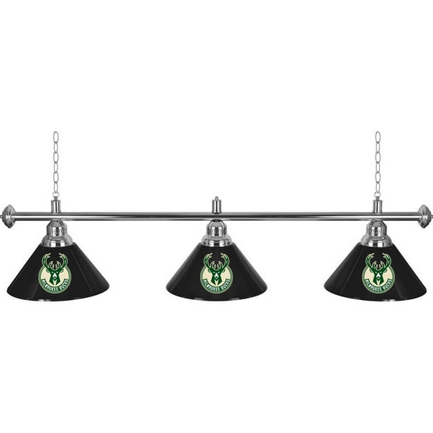 Milwaukee Bucks NBA 3-Shade Billiard Lamp - Walmart.com ...