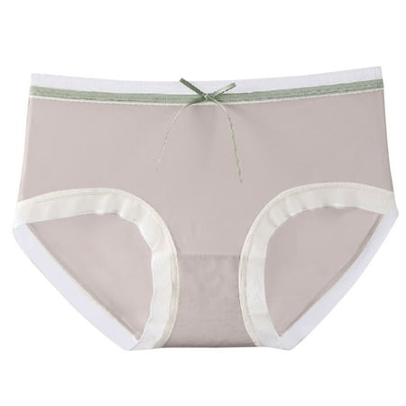 Sdeycui Womens Seamless Underwear Breathable Soft Full Coverage Brief Panties Lace Trim Panty Stretch No Show Briefs