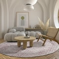 SIXHOME Boho Round Rugs for Living Room Washable Rugs 5Ft Circle Soft