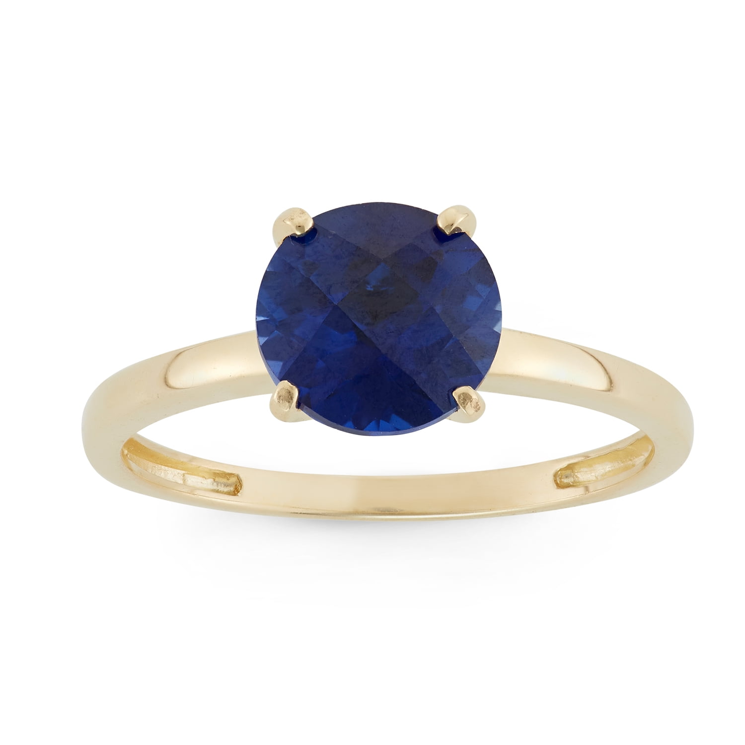 10k gold round gemstone ring - Walmart.com