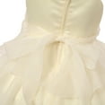 thumbnail image 3 of Richie House Big Girls Ivory Rosette Flower Adorned Extravagant Dress 8/9, 3 of 7