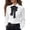 White, variant on Long Sleeve Shirts for Women Elegant Bow Tie Blouse with Ruffle Hem High- Solid Color Tops