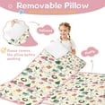 thumbnail image 3 of Beige Christmas Santa Pattern Toddler Nap Mats for Kids Preschool,50"x20" Sleeping Mat Bag or Kids,Toddler Sleeping Bag,Toddler Nap Mat or Daycare, 3 of 6
