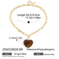 thumbnail image 2 of Sunyuer 18K Gold-Plated Stainless Steel & Resin Heart Pendant Necklace for Women - Classic & Versatile Fashion Jewelry with Fade-Resistant Finish, 2 of 7