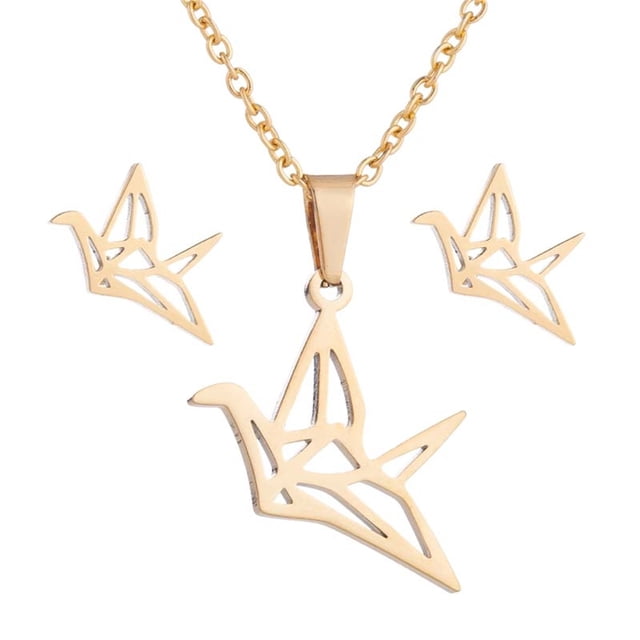 FcBaudy Boucles d'Oreilles pour Femmes, Cadeaux pour Femmes Ensemble de Pendentif de Mode pour Femmes Collier Clavicule Coloré Boucles d'Oreilles Exquises Collier Alphabet