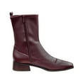 thumbnail image 2 of Sam Edelman Tierney Boredeaux Square Toe Side Zipper Mid Calf Ankle Fashion Boot (Bordeaux, 5.5), 2 of 2
