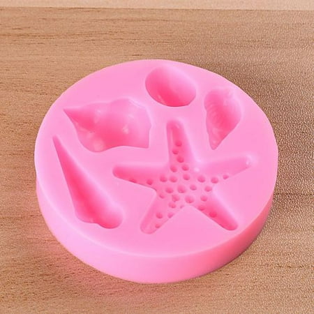 KABOER Best Sea Shell Starfish Silicone Mold Conch Party Cupcake Fondant Cake Decorating Tools Sugar Paste Chocolate Candy (Best Chocolate Cake In Atlanta)