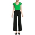thumbnail image 4 of Nine.Eight Women Casual Relaxed Fit Wide Leg Pants, 4 of 5