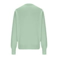 thumbnail image 5 of Sweater Cardigans for Women Soft Knit Coat Crew Neck Button Up Outerwear Long Sleeve Fall Winter Clothes (L, Mint Green), 5 of 7