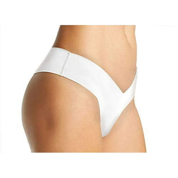 Alessandra B Camel Toe Cover Thong (White,S)