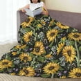 thumbnail image 6 of Sikiie Sunflowers Ultra-Soft Micro flannel Blanket Luxury All Seasons Warm Blanket for Bedding Sofa and Travel (4 sizes)-80"x60", 6 of 7